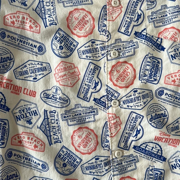 Disney Parks DVC Member Button Down Short Sleeve - Picture 2 of 3